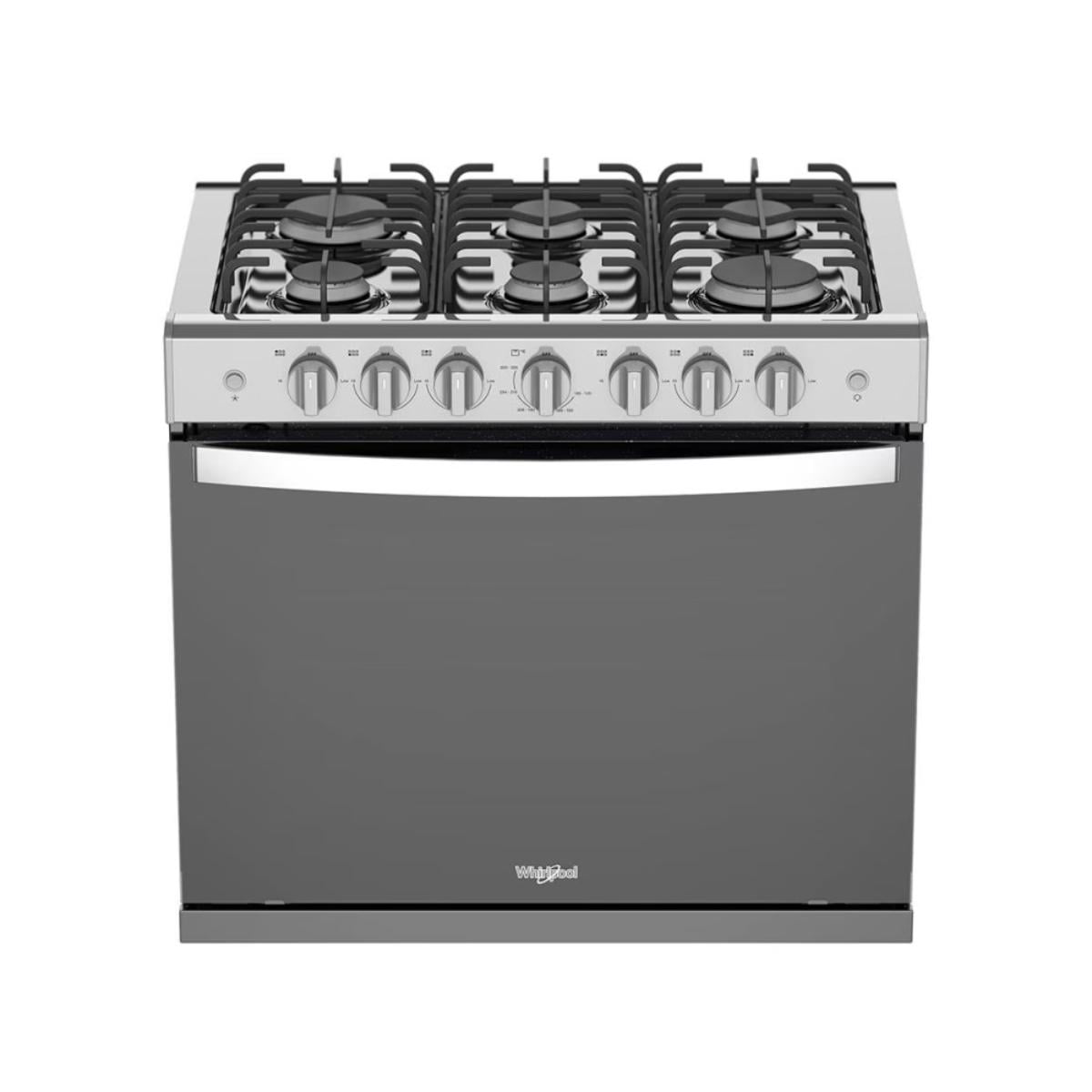 Estufa de Gas Empotre Whirlpool WER2000B 80 cm (30) Acero Inoxidable