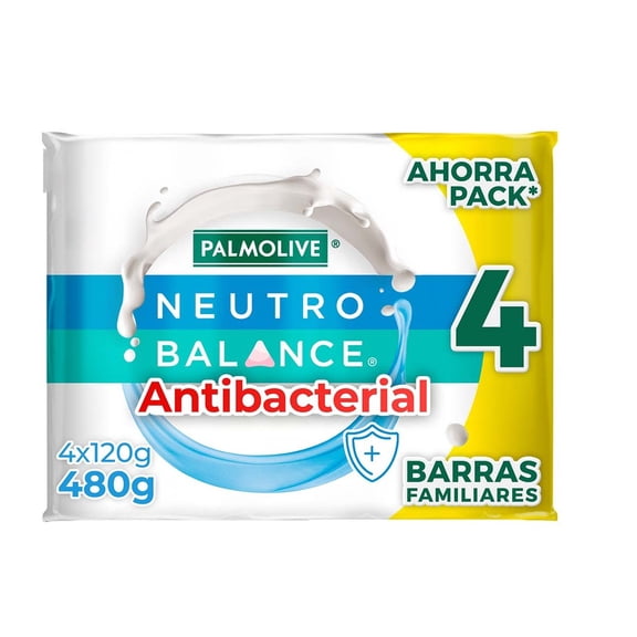 Jabón de Baño en Barra Neutro Balance Antibacterial 4 x 120 g