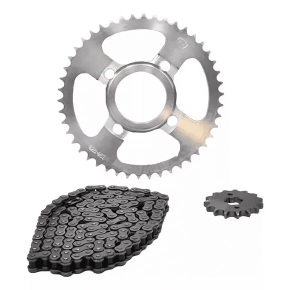 Kit De Arrastre Cadena Reforzada Italika Dm200 Gris
