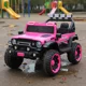thumbnail image 2 of The Baby Shop Carro Montable Eléctrico Rosa C/ Karaoke Camioneta 4x4, 2 of 4