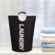 thumbnail image 3 of Cesta grande de lavandería 115L con manijas de lavado de la papelera para negro Zulema Cesto de la ropa, 3 of 7