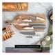 thumbnail image 3 of Juego de Cuchillos de Cocina COOKIFY Acero Inoxidable 15 Piezas con Base y Afilador, Madera/Marfil, 3 of 6
