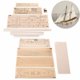 thumbnail image 1 of 7 Uds. De piezas de bronce, Kit de barco velero de madera, modelo DIY para el hogar, decoración, barco, regalos, juguete para niños, 1 of 7