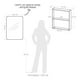 thumbnail image 3 of Mueble para Baño con Espejo 49x50cm Botiquín MDP, 3 of 7
