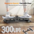 thumbnail image 4 of MERACH Máquina Abdominal Silenciosa para Mujer, Equipo de Entrenamiento en Casa para Cintura Delgada, Tonificador de Abdomen y Cuerpo, Capacidad de 300 lb, Diseño Ergonómico y Estable, 4 of 7