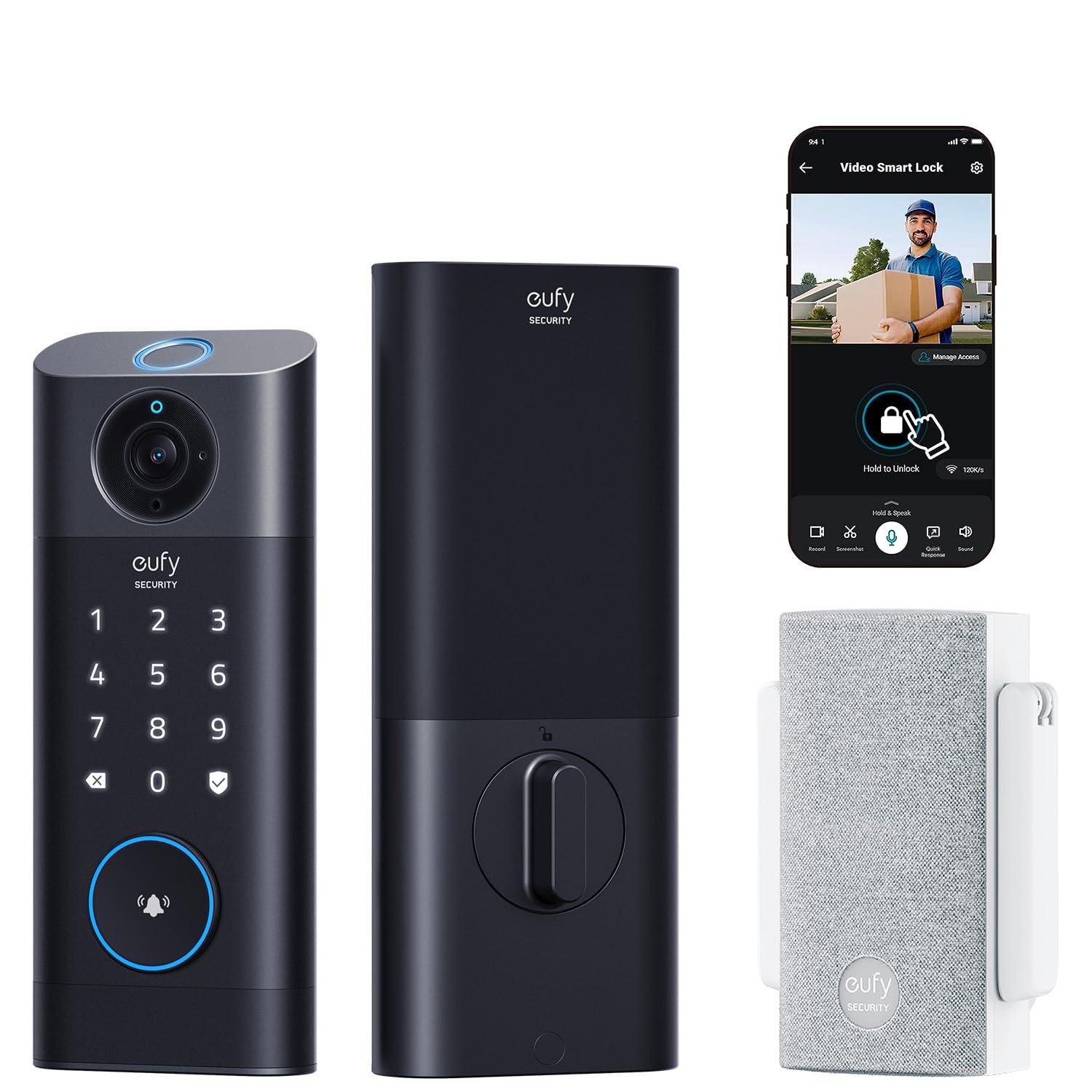 Smart Lock eufy Security S330 con cámara+timbre y huella digital