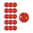 thumbnail image 2 of Set de vajilla de Navidad con copos de nieve rojos - platos, vasos y servilletas de papel desechables de 16 piezas - platos de 7 y 9 pulgadas, 2 of 6