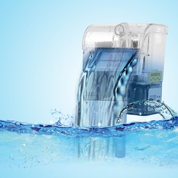 Filtro de cascada para pecera, filtro de cascada sumergible 3 en 1, filtro de agua para acuario impulsado por el rendimiento