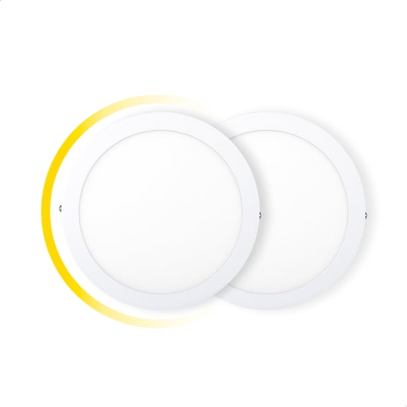 Panel  LED ICON Sobreponer 12W Luz Cálida 30,000 hrs de uso ICON  Pack 2 pzas.
