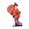 thumbnail image 4 of Estatua de escritorio de muñeca geisha, kimono japonés de 12 pulgadas, figura artesanal tradicional, Estilo E, 4 of 9