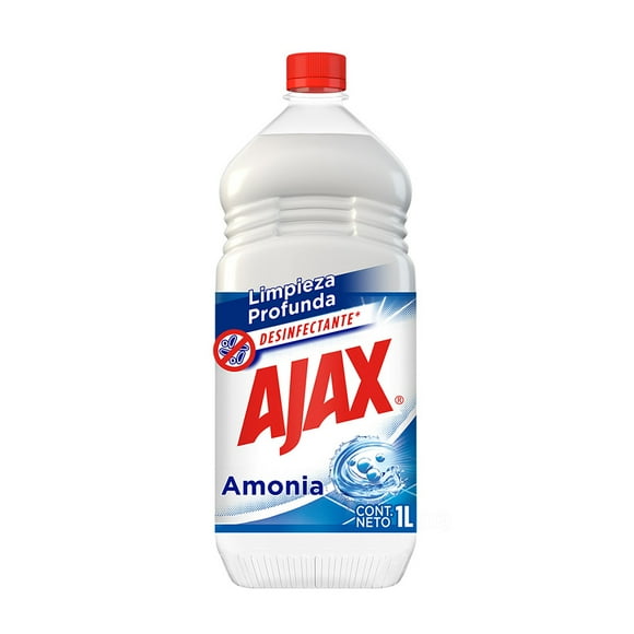 Limpiador Multiusos Líquido Ajax Amonia Máxima Eficacia 1 L