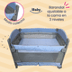 thumbnail image 5 of Cuna Corral Mecedora Y Colecho 4en1 Para Bebés Tuscani Ibaby azul cielo, 5 of 10