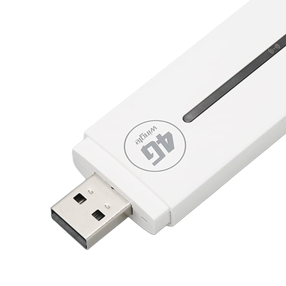 Módem WiFi USB 4G Plug and Play Mini enrutador WiFi USB de bolsillo de alta velocidad para uso en exteriores en automóvil Blanco