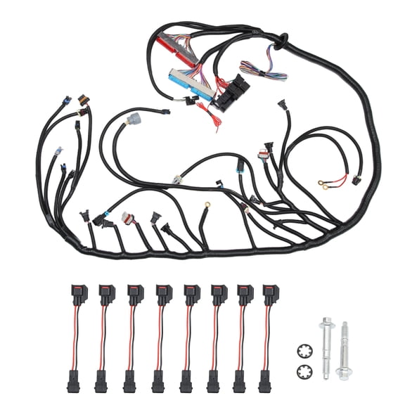 Juego de Arnés de Cableado de Motor Unique Bargains para Chevy GMC Cadillac Hummer Negro