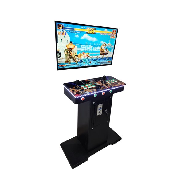 Tablero Arcade Multijuegos Con Base Y Monedero 3D WIFI 40,000 Juegos Terminado Premium, Uso Rudo