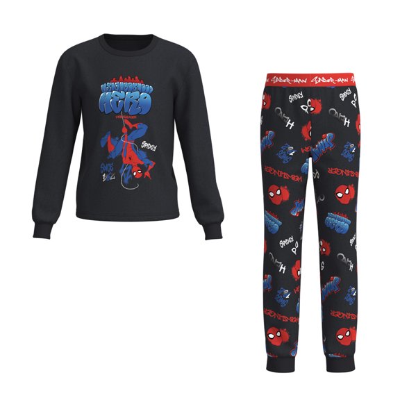 Pijama Set Spiderman para Niño, Negro Talla 6