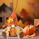 thumbnail image 1 of Decoración de gnomo de Acción de Gracias: colgante de enano con gorro de punto para árbol de Navidad, repisa de chimenea o decoración del hogar Adorno caprichoso de Rudolf el Duende para exhibición, 1 of 5
