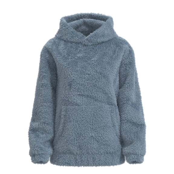Sudadera George para Niño, Borrego con Capucha Cowl, Acero Talla 14