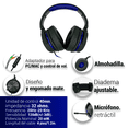 thumbnail image 3 of Audífono Headset Gamer Alámbrico Azul Para PS4, PS5,Xbox, PC Sentry Microfono Retractible Almohadilla De Vinil, 3 of 5