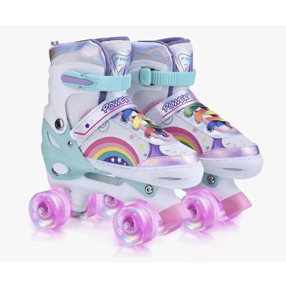 Patines Para Niñas 4 Ruedas Ajustables Rosa