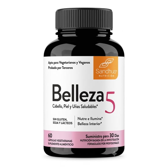 SANDHUS | Belleza5: Cabello, piel y uñas saludables | 60 cápsulas