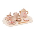thumbnail image 1 of Fiesta del té de para niños pequeños, juego de té de de madera, juego de té de desarrollo para niñas pequeñas, juguete para niños, 1 of 9