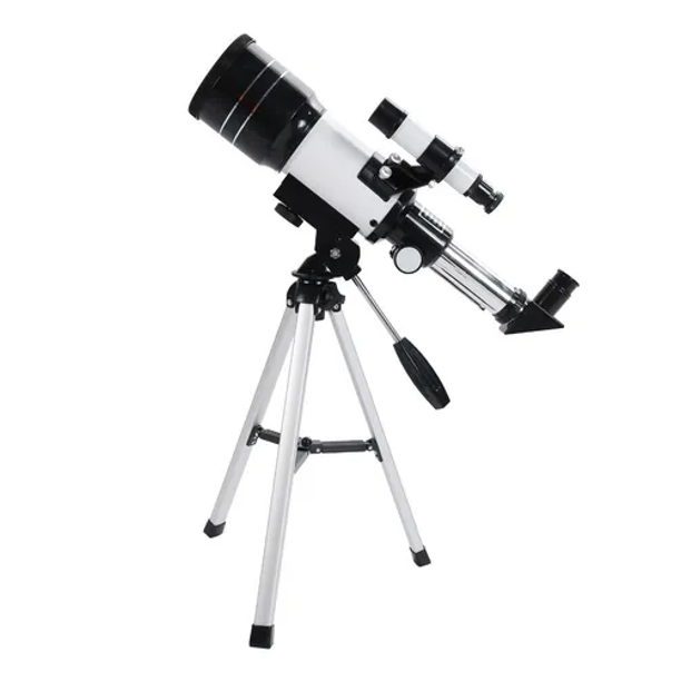 Telescopio Astronomico Balnco Con Negro Malubero Malu2095