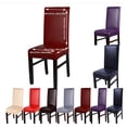 thumbnail image 4 of Funda para silla de comedor Billuyoard PU Rayas rojo vino, 4 of 6