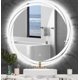 thumbnail image 1 of Espejo Para Baño Redondo, Espejo Con Luz Led 45x45cm, 3 Modos Táctiles, Ideal Como Espejo Para Maquillaje En Dormitorio Y Baño, 1 of 4