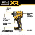 thumbnail image 2 of Destornillador de impacto DEWALT 20V MAX XR sin escobillas, 3 velocidades, 2500 pulgadas/libras, 2 of 5