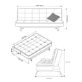 thumbnail image 5 of Sofá Cama Carmen Azul Denim M & E MUEBLES Matrimonial 3 Posiciones, 5 of 5