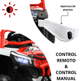 thumbnail image 2 of Montable Electrico para Niños Mini 4x4 Bluetooth Luz Sonido Batería 12v - Rojo, 2 of 7