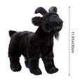 thumbnail image 3 of Lifelike Goat Stuffed Animal- Black or White 11.81", Soft Sheep Model Plush Toy, 3 of 6