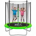 thumbnail image 1 of Trampolín Brincolín Yei Verde de 6 Pies con Red de Seguridad y Estructura de Acero 183 cm, 1 of 7