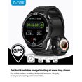 thumbnail image 1 of Reloj inteligente SMARTWATCH G-tide R6 con certificación IP68 y función de llamadas HD,Pantalla IPS HD sin bordes de 1,43 pulgadas,GPS,Batería De 7 Días,Compatible con sistemas Android e iOS,Negro, 1 of 10