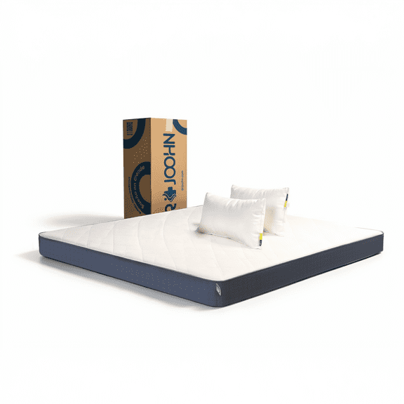Colchón en Caja + 2 Almohadas DR JOOHN King Size Basic 14cm Altura Semi-Firme, Para todas las edades.