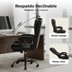 thumbnail image 4 of Silla de Oficina Ejecutiva X Pross Negra Ergonómica Con Reposapiés Cojín Lumbar Acolchonado, 4 of 7