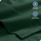 thumbnail image 3 of Bare Home Juego de Sábanas de Lujo de Franela 100 % Algodón, Tamaño Twin-XL, Bolsillo Profundo, 3 Piezas, Verde Bosque, 3 of 8