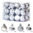 thumbnail image 2 of Xihbxyly Bolas de Navidad para Árbol, Adornos Colgantes Galvanizados, Bolas de Plástico con Purpurina, Juego de 24 Piezas, Diseño Irrompible, Decoración Navideña Multiusos, Hogar, Fiesta, Boda, 3 Cm, 2 of 3