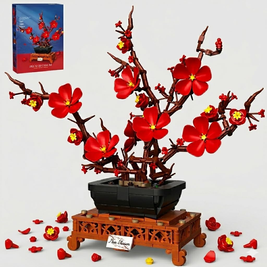 Bloques de Construcción LANGLICHUN Flor de Cerezo 2026 piezas