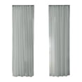 thumbnail image 2 of Cortinas translúcidas ligeras de color liso | Cortinas translúcidas con bolsillo para barra para sala de estar y dormitorio | Panel de poliéster transparente de 130 x 100 cm, 2 of 5