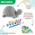 thumbnail image 2 of Kit de manualidades MindWare para pintar tu propia tortuga con decoración de piedra, 2 of 9