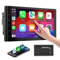 thumbnail image 1 of Audio estéreo para coche de 7 pulgadas, doble DIN, CarPlay Android Auto, 1 of 7