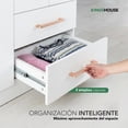 thumbnail image 3 of Ropero Closet Armario de Madera con Cajones, Entrepaños y 4 Puertas, Almacenamiento de Ropa blanco, 3 of 7