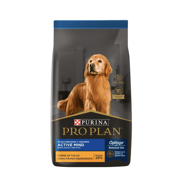 PRO PLAN ACTIVE MIND RAZAS MEDIANAS Y GRANDES 10 KG ORIGINAL SELLADO