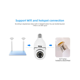 thumbnail image 5 of 4 Piezas Camara Tipo Foco 360° Impermeable De1080 Con Wifi Belug Blanco, 5 of 5