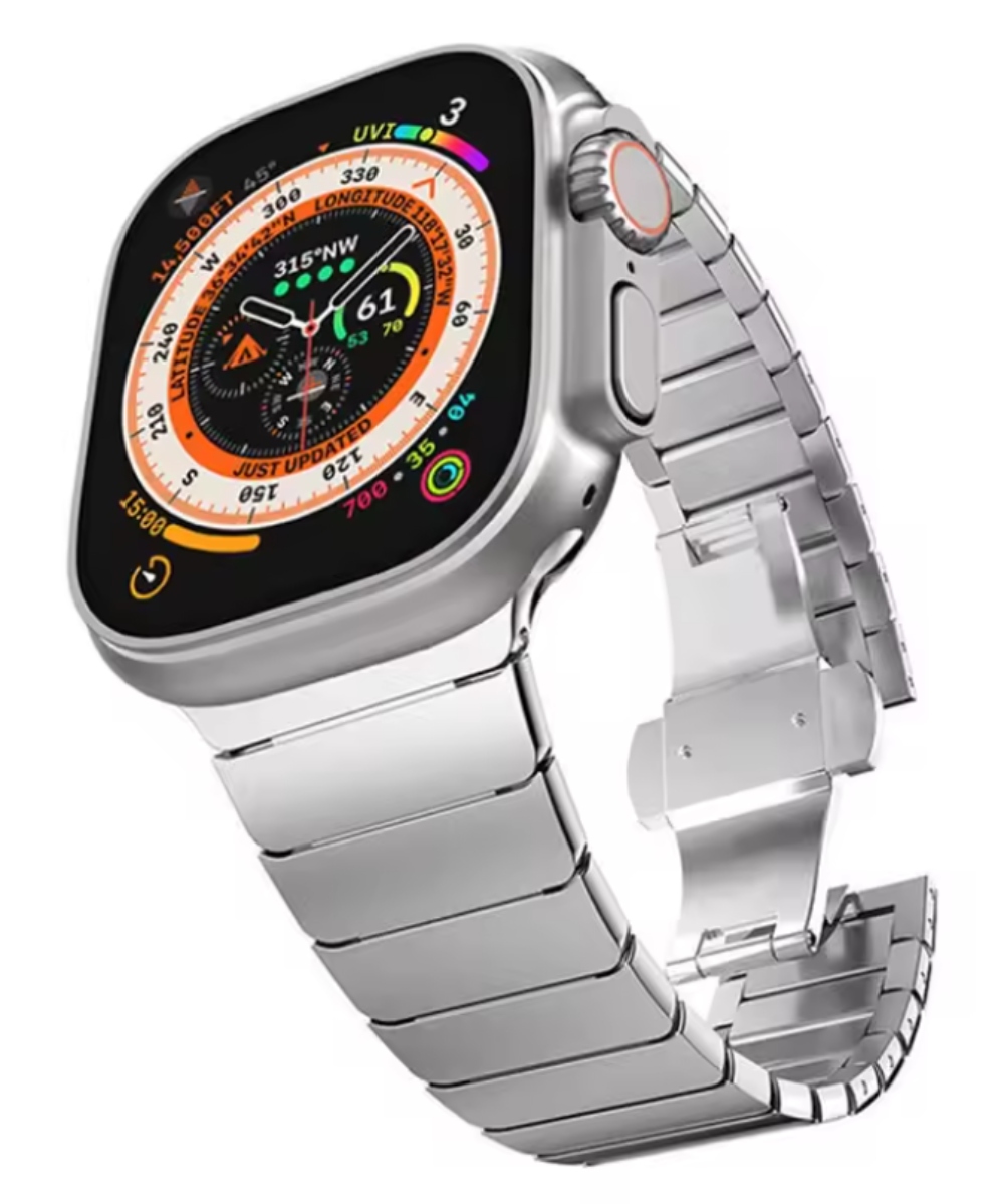 Correa compatible con Apple Watch, Acero Inoxidable, Todas las Series