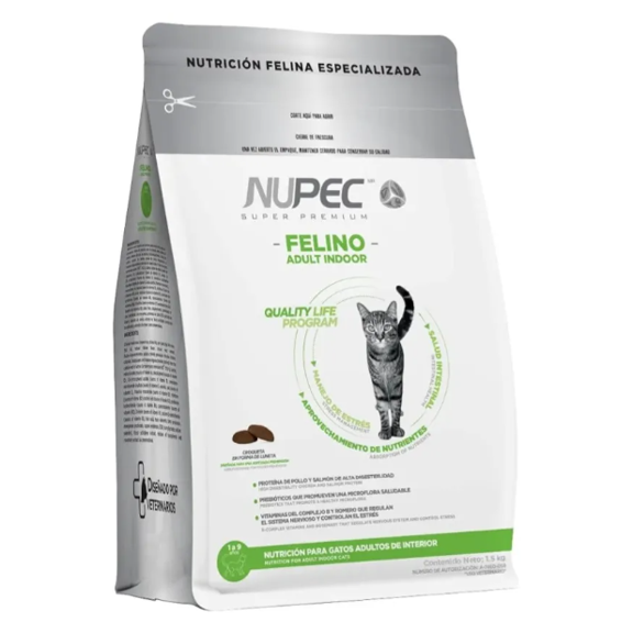 Croquetas Nupec Felino Adult Indoor 5 Kg