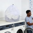 thumbnail image 4 of Large Mesh Laundry Bags with Drawstring, Delicates Wash Bag, Bra Sweater Protector, Machine Washable Garment Organizer, Reusable Fine Mesh Laundry Bag for Socks Lingerie Activewear Shoe Storage, 4 of 7