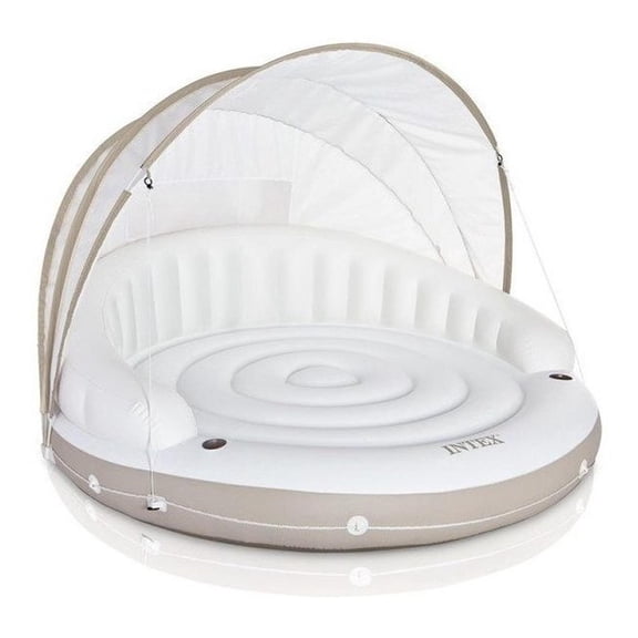 Colchon Isla Inflable Flotador Con Techo Canopy Lounge Intex Intex 58292EU